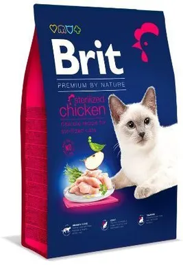 KASSITOIT BRIT PREMIUM BY NATURE STERILISEERITUD KASSIDELE 1,5KG
