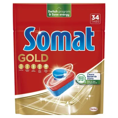 NÕUDEPESUMASINA TABLETID SOMAT GOLD 34TK