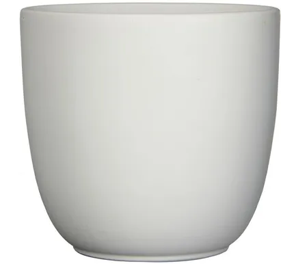 ÜMBRISPOTT MICA TUSCA MATT VALGE 23X25CM