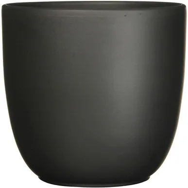 ÜMBRISPOTT MICA TUSCA MATT MUST 23X25CM