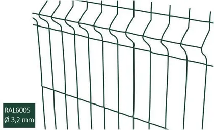 AIA KEEVISPANEEL 3D 50X180/3,2MM 1,53X2,5M RAL6005