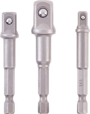 ADAPTERITE KOMPLEKT KWB 1/4“, 3/8“, 1/2“ 3-OSALINE