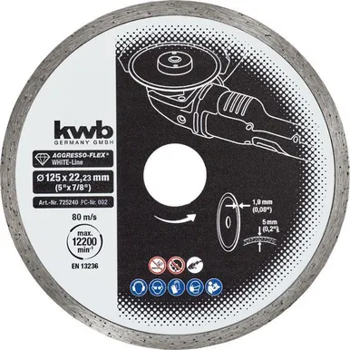 TEEMANTLÕIKEKETAS KWB, WHITE-LINE 125