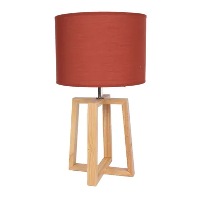 LAUALAMP WOODEN H44,5CM PUNANE