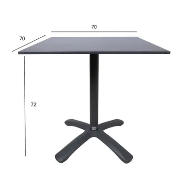 LAUD BEIDA 70X70XH72CM PRUUN