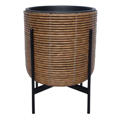 LILLEPOTT WICKER ALUSEGA 38X38XH49CM PRUUN