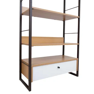 RIIUL STUDY 70X30XH124,5CM TAMM/VALGE