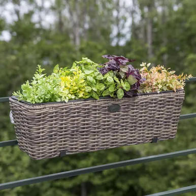 LILLEKAST RÕDULE WICKER 60X19XH18CM TUMEPRUUN