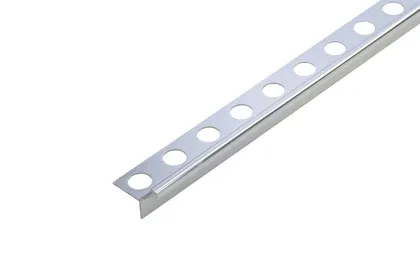 PLAADILIIST CEZAR KITSAS ALUMIINIUM 10X10X2500MM ANOD. LÄIKIV HÕBE