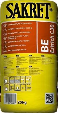 KUIVBETOON SAKRET BE ESTRICH C30/37 25KG