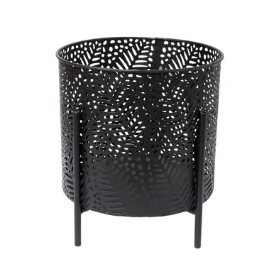 LILLEPOTIÜMBRIS CHIA D25XH28CM, MUST