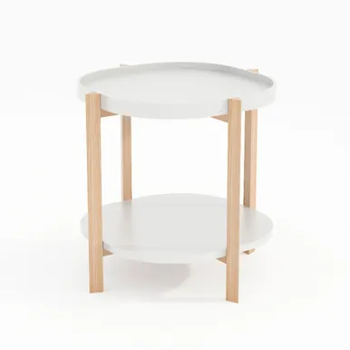 ABILAUD NORAH 50X50XH55CM, VALGE