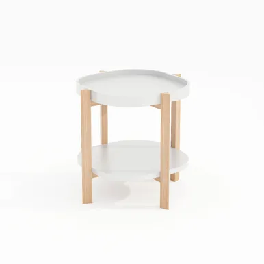 ABILAUD NORAH 40X40XH60CM, VALGE