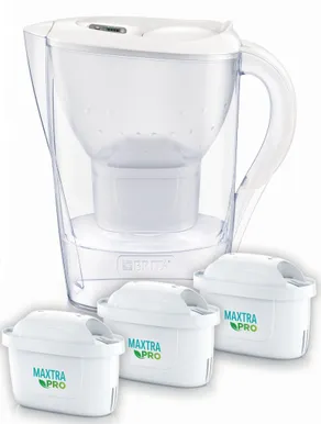 VEEFILTERKANN BRITA MARELLA +3 MXPRO FILTRIT 2,4L VALGE