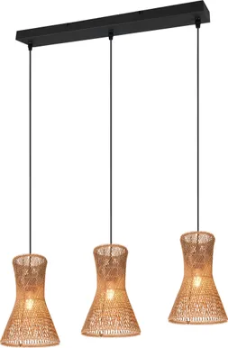 RIPPVALGUSTI TRIO BIJOU 3XE27 PRUUN/PABERLÕNG