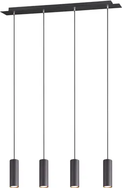 RIPPVALGUSTI TRIO MARLEY 4XGU10 75CM MATT MUST