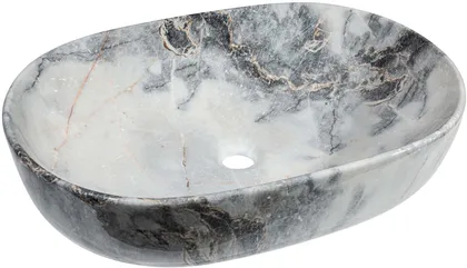 VALAMU INVENA KORFU 60X42CM PINNAPEALNE OVAALNE VALGE/SININE-HALL