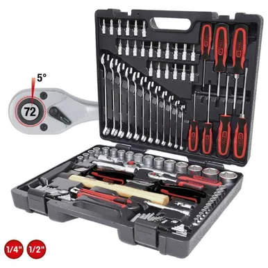 TÖÖRIISTAKOMPLEKT KS TOOLS 1/4´´-1/2´´, 97 -OSA