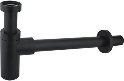 PUDELSIFOON NORDLINE 1 1/4" -Ø32 PLASTIK, MUST