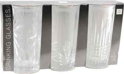 JOOGIKLAASIDE KOMPLEKT 380ML, 3-OSALINE