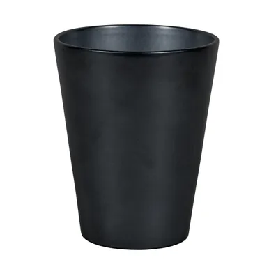 KERAAMILINE ÜMBRISPOTT ORHIDEELE NDT CALYPSO 13,1X16,1CM SÄRAV MUST