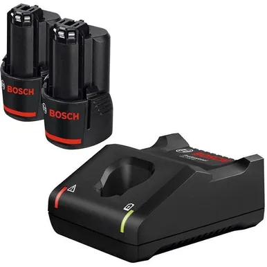 LAADIMISKOMPLEKT AKU + LAADIJA BOSCH GBA 12V, 2X2,0AH