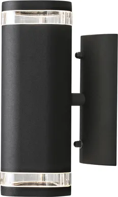 VÄLISVALGUSTI KONSTSMIDE MODENA SEINALE 2X35W IP44 GU10 MUST