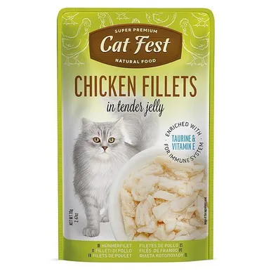 MÄRGTOIT KASSIDELE CATFEST KANA ŽELEES 12X70G