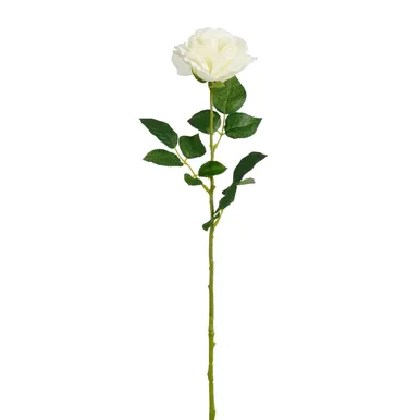 KUNSTLILL MICA DECORATIONS ROOS 68CM VALGE