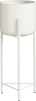 ÜMBRISPOTT JALGADEGA MICA DECORATIONS COLYN 45X17CM METALL VALGE