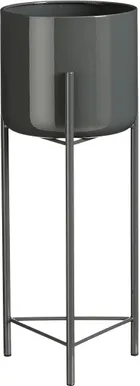 ÜMBRISPOTT JALGADEGA MICA DECORATIONS COLYN 45X17CM METALL MUST