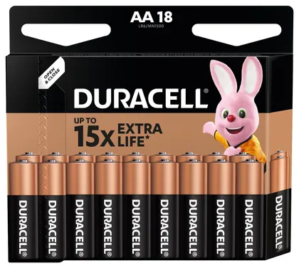 PATAREI DURACELL AA/MN1500 18TK/PAKK