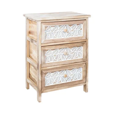 KUMMUT KASEKE 3-SAHTLIGA 40X29X58CM, NATURAALNE