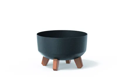 LILLEPOTT PROSPERPLAST JALGADEGA ECO WOOD Ø23,5CM ANTRATSIIT