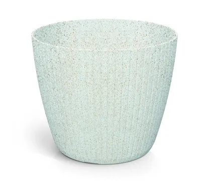 LILLEPOTT PROSPERPLAST LAMIA ECO WOOD Ø38,5CM VALGE