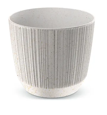 LILLEPOTT PROSPERPLAST RYFO ECO WOOD Ø14,6CM VALGE