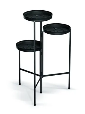 LILLEPOSTAMENT PROSPERPLAST TOL STAND 3 POTILE 79,5X48CM MUST