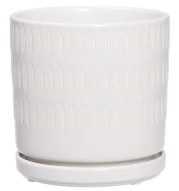 LILLEPOTT 4LIVING ALUSEGA PISA 15CM, VALGE