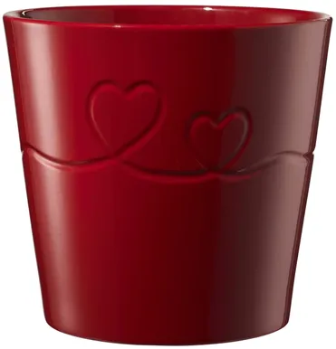 ÜMBRISPOTT SK ENDLESS LOVE Ø13CM, PUNANE