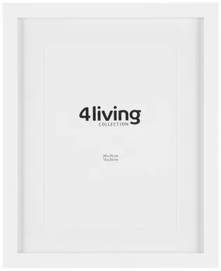 PILDIRAAM 4LIVING NICE 20X25CM VALGE