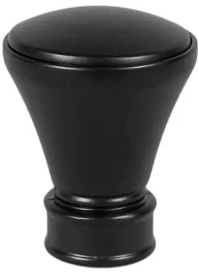 KARDINAPUU OTSIK DEKORIKA TORINO Ø19MM MUST 2TK PAKIS