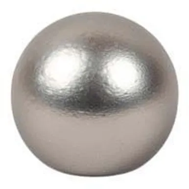 KARDINAPUU OTSIK DEKORIKA KULA LÄIKIV HÕBEDANE Ø19MM MATT 2TK PAKIS