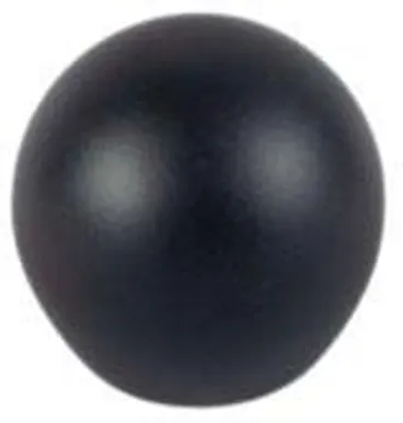 KARDINAPUU OTSIK DEKORIKA KULA Ø19MM MUST MATT 2TK PAKIS