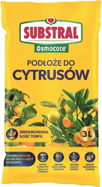 KASVUSUBSTRAAT SUBSTRAL TSITRUSELISTELE OSMOCOTE VÄETISEGA 3L