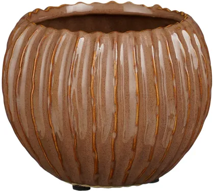 ÜMBRISPOTT MICA DECORATIONS JOVI Ø14,5CM PRUUN