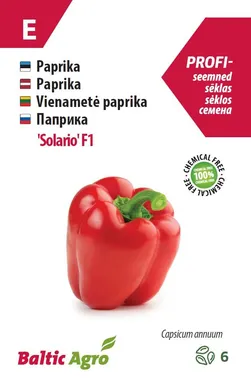 PAPRIKA BALTIC AGRO "SOLARIO" F1, 6 SEEMET