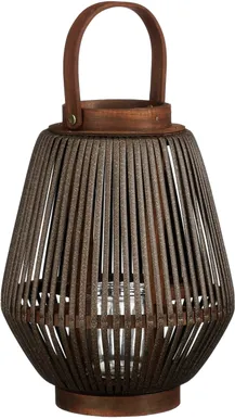 LATERN MICA DECORATIONS CELIE Ø22CM PRUUN