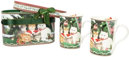 KRUUSID MIA CATS H10,5CM 300ML 2TK, KINKEKARBIS