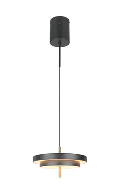 LAELAMP TRIO KEATON LED 40CM MUST MATT/MESSING