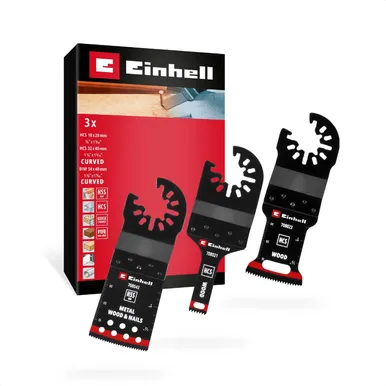 TERADE KOMPLEKT MULTITÖÖRIISTALE EINHELL PUIT/METALL 3-OSALINE